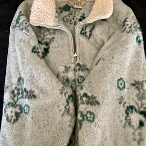 Teddi shades of green/beige Fleece Jacket
